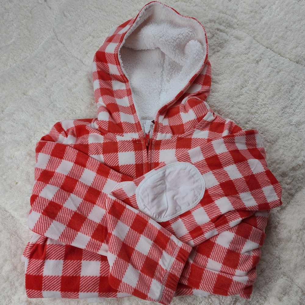 NEW One piece Fleece Hooded Pajamas